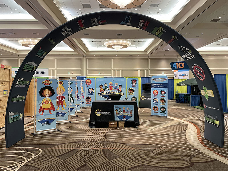 An image of the 2021 Utility Defenders CGA booth