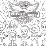 Thumbnail image of the National Night Out Coloring Sheet